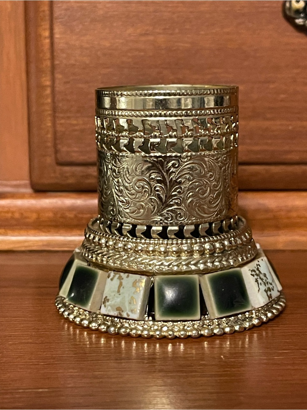 Vintage Metal Decorative Container